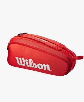 Wilson Super Tour 6 Pack Tennis Bag - Red