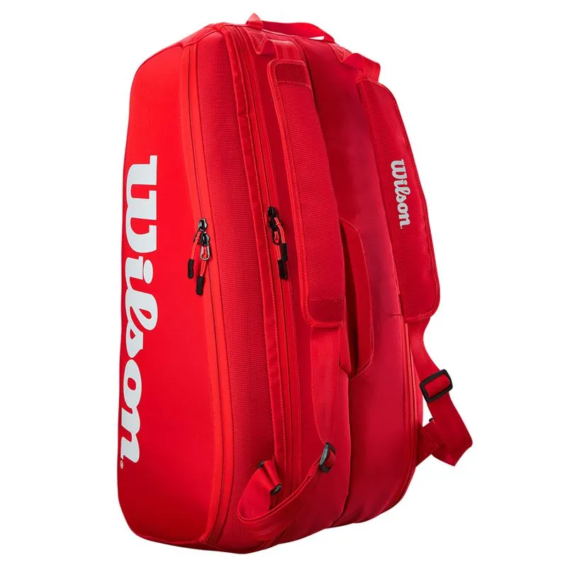 Wilson Super Tour Red 9 Pack Tennis Bag