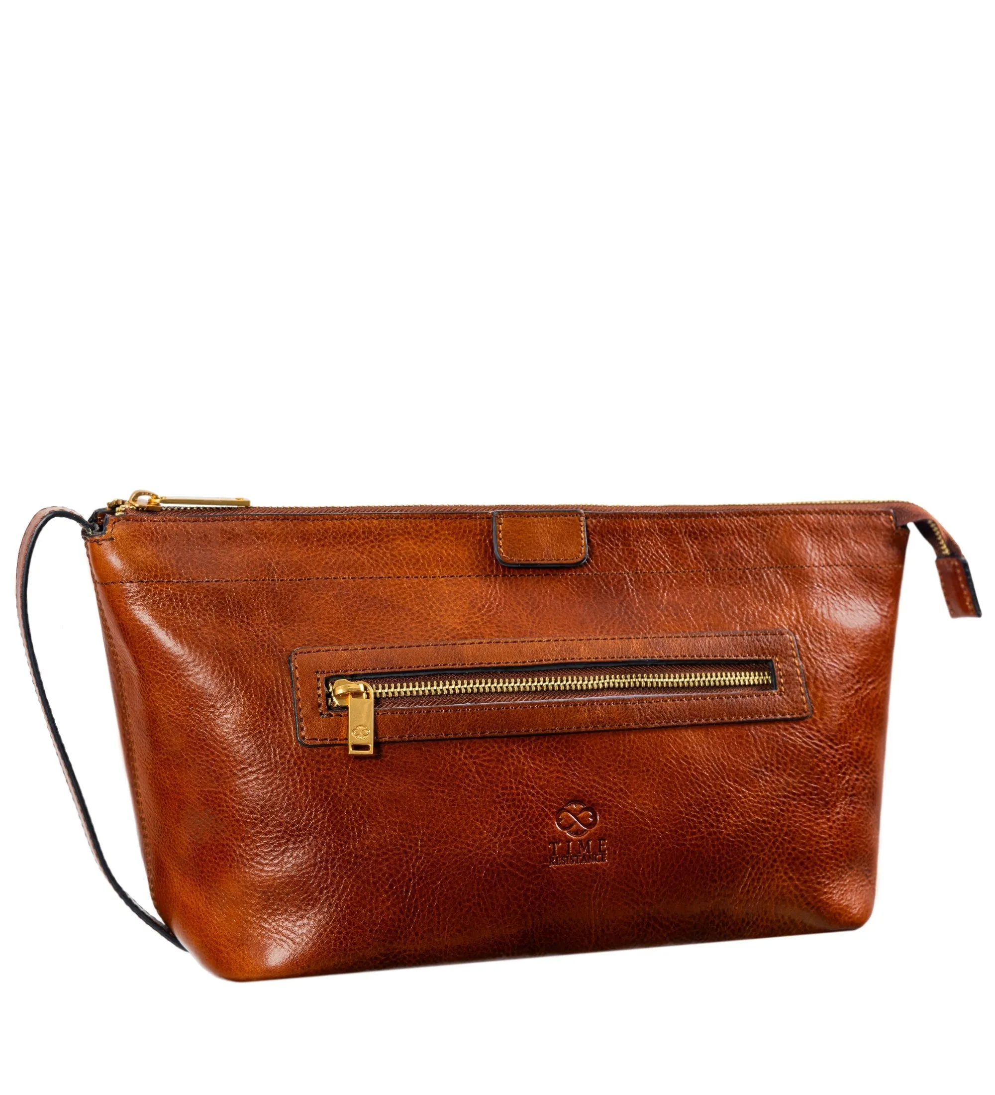 Womens Leather Cosmetic Bag Dopp Kit - Ragtime