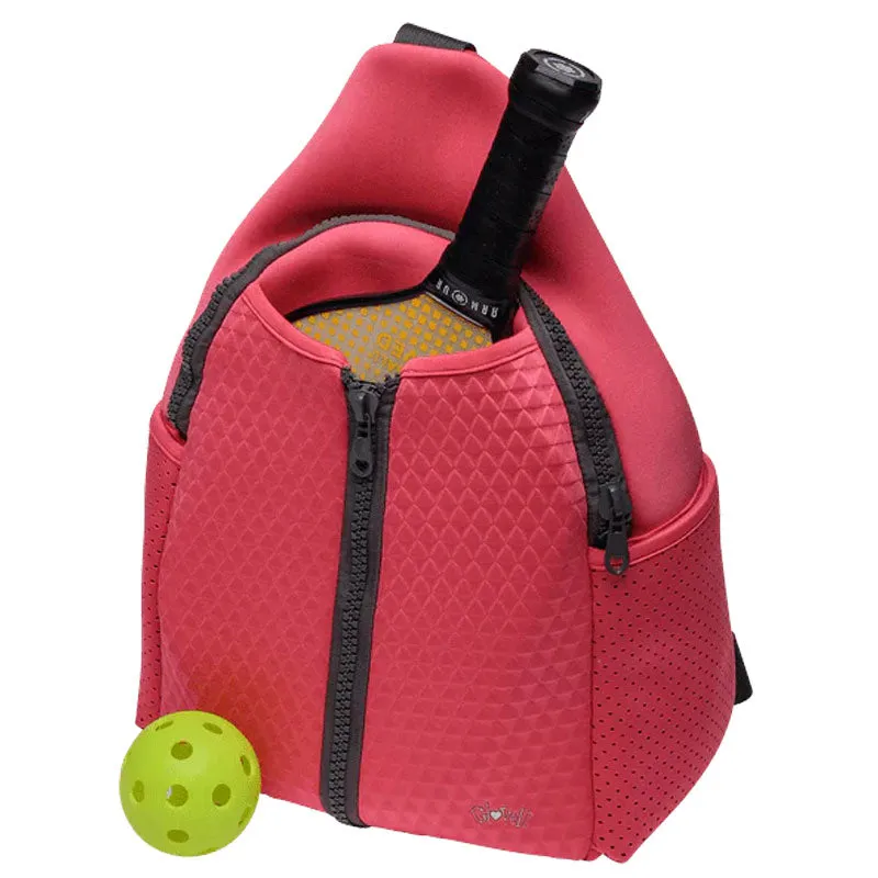 Women`s Neoprene Pickleball Sling Bag Coral