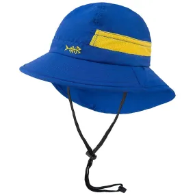 Youth UPF 50  Sun Hat with Wide Brim Neck Flap Mesh Vent