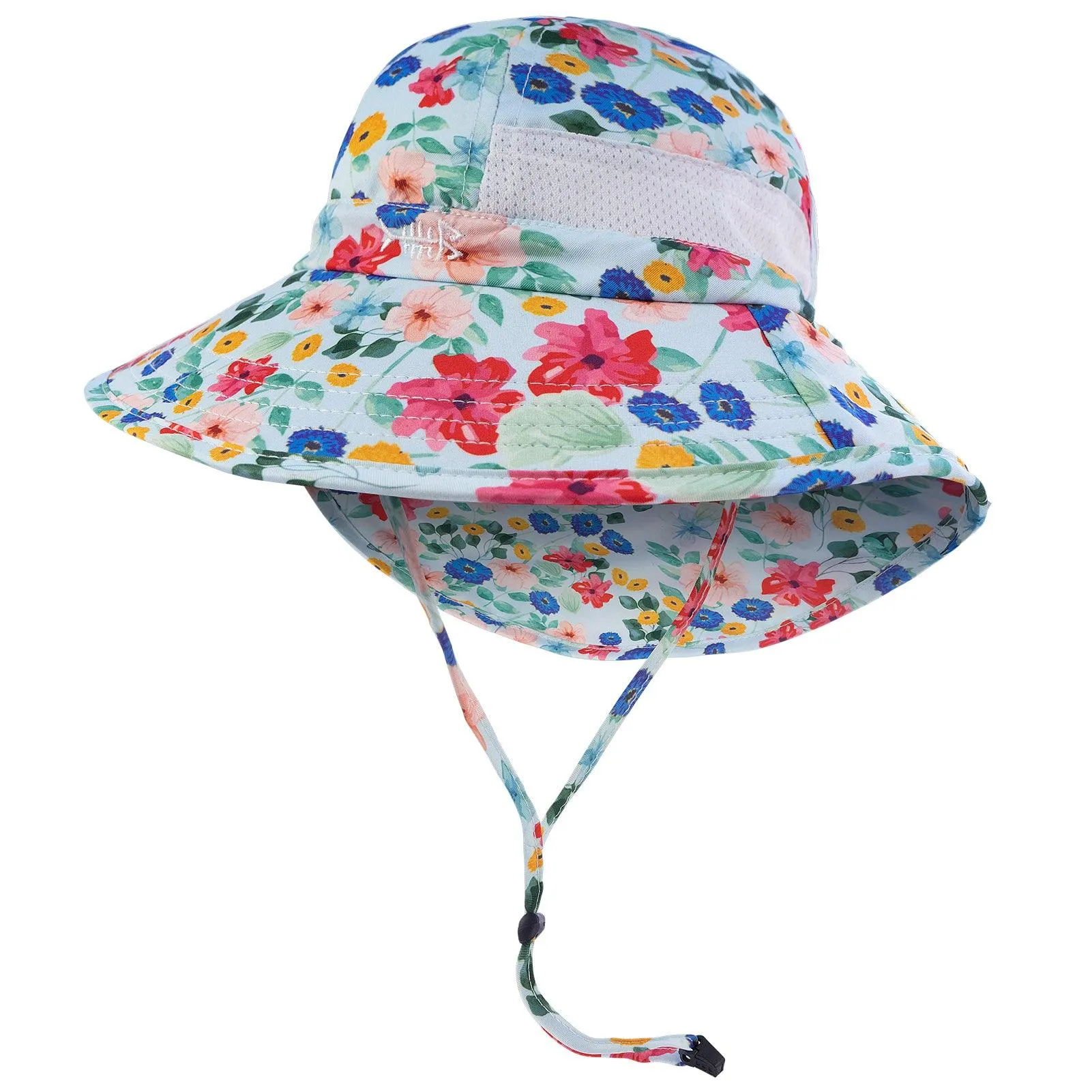 Youth UPF 50  Sun Hat with Wide Brim Neck Flap Mesh Vent