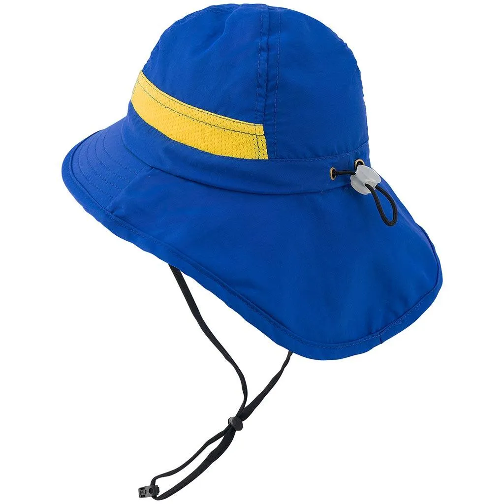 Youth UPF 50  Sun Hat with Wide Brim Neck Flap Mesh Vent