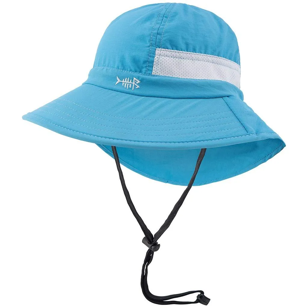 Youth UPF 50  Sun Hat with Wide Brim Neck Flap Mesh Vent