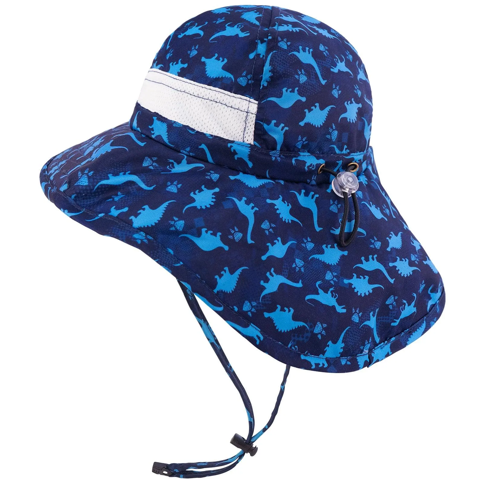 Youth UPF 50  Sun Hat with Wide Brim Neck Flap Mesh Vent