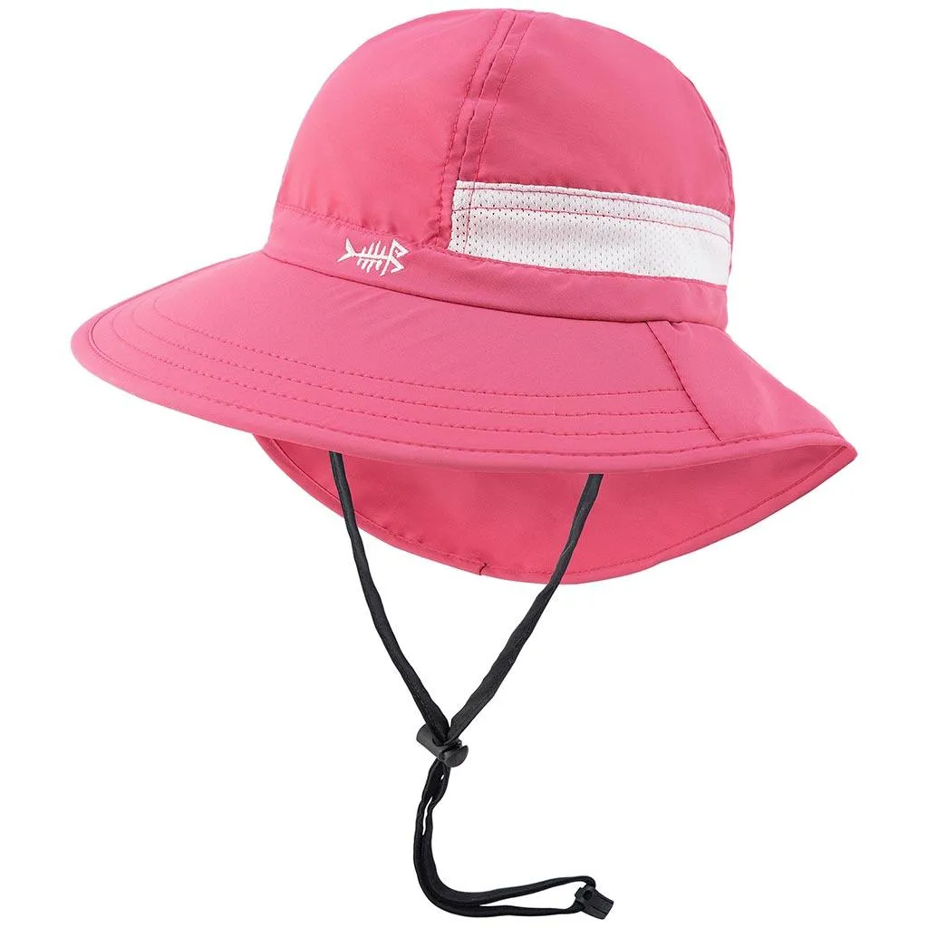 Youth UPF 50  Sun Hat with Wide Brim Neck Flap Mesh Vent